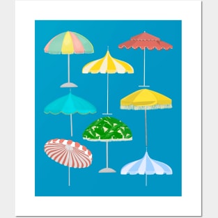 Beach umbrellas Posters and Art